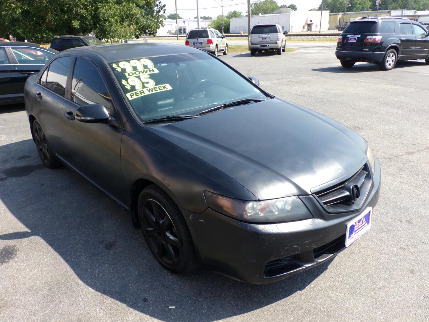 2004 Black Acura TSX 5-speed AT (JH4CL96844C) with an 2.4L L4 DOHC 16V engine, 5-Speed Automatic Overdrive transmission, located at 5700 Curlew Drive, Norfolk, VA, 23502, (757) 455-6330, 36.841885, -76.209412 - Photo#3